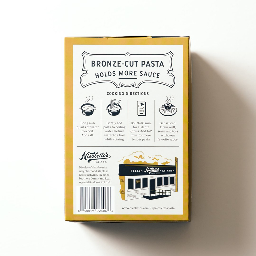 Bronze Cut Rigatoni | Nicoletto’s Pasta Co.