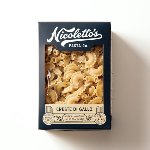 Bronze Cut Creste Di Gallo | Nicoletto's Pasta Co.